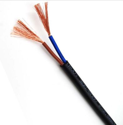 El PVC del alambre de 300V/500V RVV aisló el PVC forró el cable flexible de 2 bases