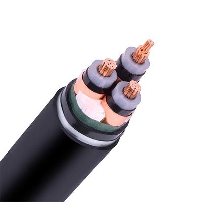 el voltaje medio de 3x95 milímetro telegrafía el cable de transmisión del conductor de cobre 15kv de N2XBY