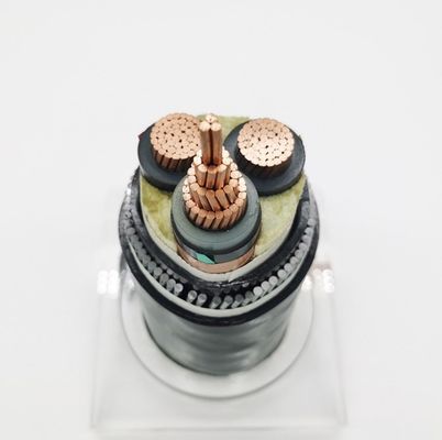 El voltaje medio 33KV XLPE telegrafía el cable acorazado del alambre de acero de la base YJV32 3
