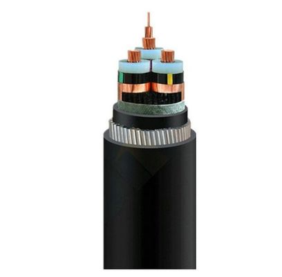 Alambre eléctrico subterráneo de la SWA del cable acorazado medio XLPE del voltaje 1-35KV