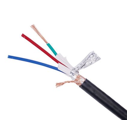 Cable protegido cobre resistente al fuego flexible de la base de la base 4 del cable de control de RVVP 3