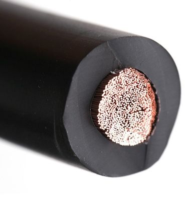 1/0 2/0 3/0 4/0 negro de cobre de la base del cable de la soldadura del AWG solo